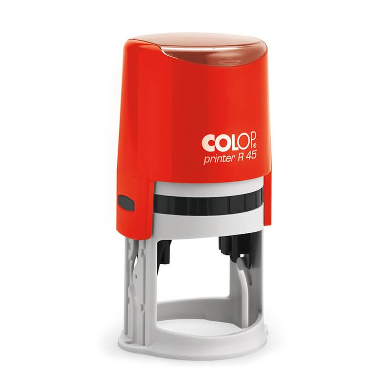 Stempel Colop Printer R 45 | mit individueller Textplatte/Logo | Ø 45 mm - 9 Zeilen rund
