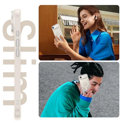 Image of YINLAI for iPhone Air Case 6.5-inch,Magnetic Compatible with MagSafe, Slim Matte Anti-Fingerprint, Shockproof Full Body Military Grade Protection for iPhone Air Cover, Light Gold