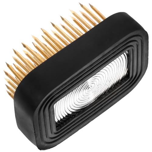 Frcolor 和風フラワーホルダーピン 花固定用メタルフロラルピン ホールド安定性 挿花用フラワーフロッグ 母の日プレゼント向けアレンジメ