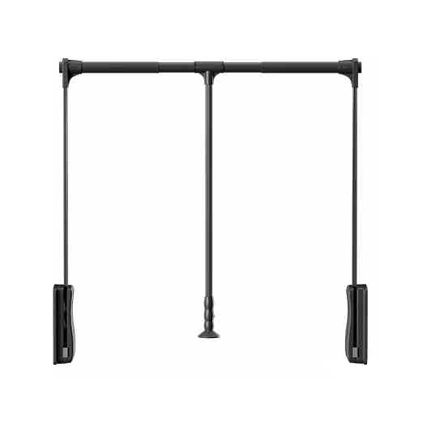 HTTGDGDH Adjustable Pull Down Closet Rod, Double Buffer Liftable Clothes Hanger, Fits 21.65-49.21 Inch Cabinets, Ideal For Wardrobe & Closet Storage,Color1-550-700mm