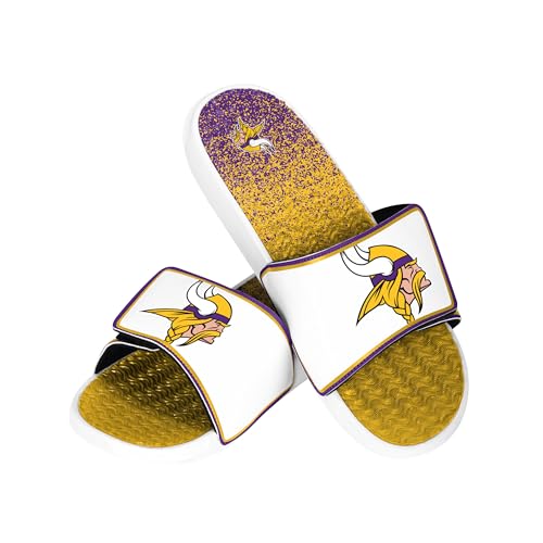 Image of FOCO mens Nfl Primary Team Logo Gradient Gel Slide Sandals