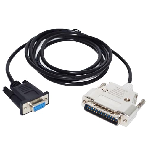 RIKYJIC DB9 Female to DB25 Male Adapter Cable for Mettler Toledo Scale Display PC Connectivity(1.8 Meters)