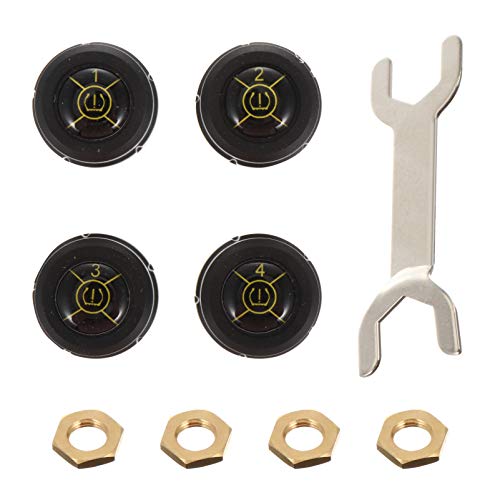 CLISPEED 1 Conjunto de de Monitoramento de Pressão de Pneus Fio Com 4 Sensores Externos de Tampa 1 C