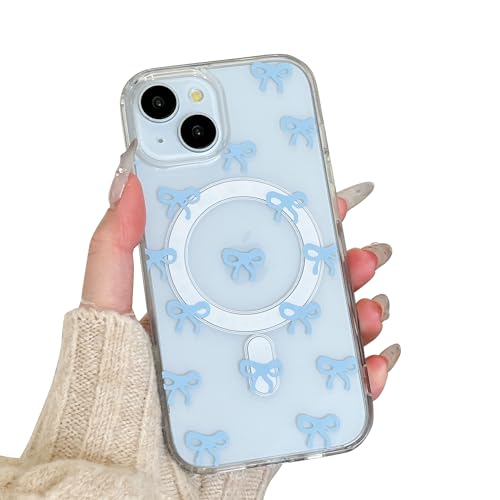 Coque iPhone 16 Pro Max Transparente QLTYPRI Style Chic avec Nœud en Ruban