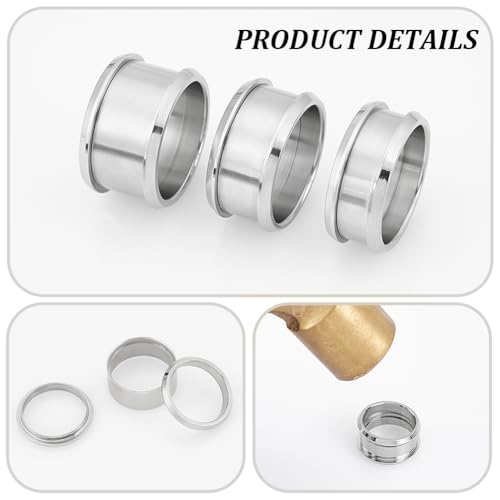 Bague acier inoxydable à rainure pour fabriquer ses bijoux personnalisés
