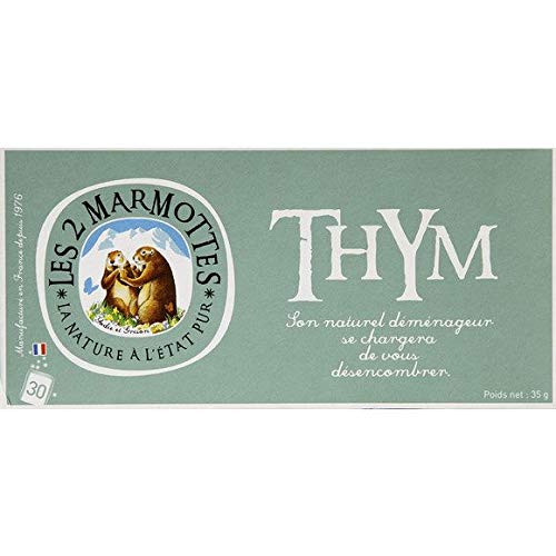 Les 2 Marmottes - Tisane Au Thym, Coeur De Plantes - 48G - Prix Unitaire - Livraison Gratuit En France Métropolitaine Sous 3 Jours Ouverts