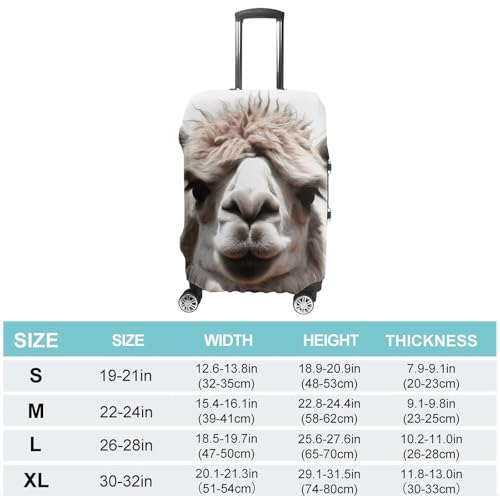 Carry on Luggage Cover Funny Alpaca Llama Suitcase Covers for Luggages Tsa Approved Travel Luggage Sleeve Protector Elastic Suitcase Protector Anti-Scratch Washable Fits 19-30 Inch Case -M2
