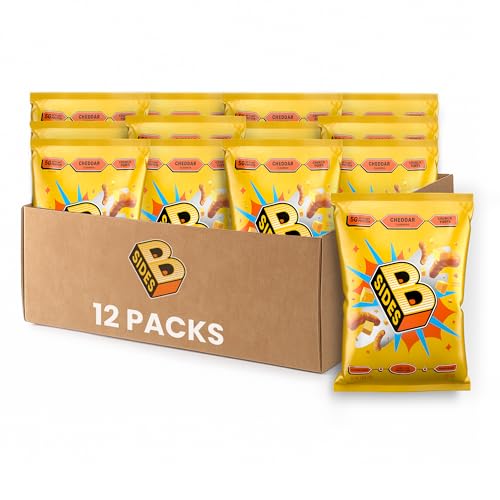 B-SIDES Crunch Puffs – Cheddar Protein Puffs