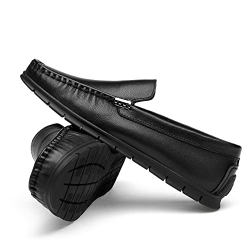 Mens Loafers Shoe Venetian Loafers Round Toe Lightweight Leather Lightweight Flat Heel Comfortable Fashion Party Slip-ons3