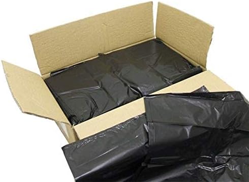 200 Heavy Duty Black Refuse Sacks Rubbish Bin Bags 18" x 29" x 39''
