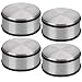 Produktbild GOODS+GADGETS Designer Türstopper aus Edelstahl Gummi Türpuffer Türhalter Stopper 11x6cm 1,2kg; 4 Stück Set