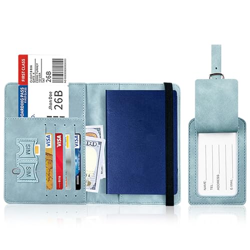 and Suitcase Set Holder Luggage PU Leather Protective for Women Man2