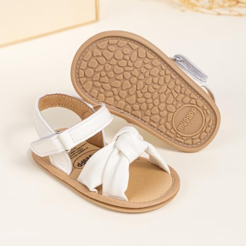 Image of CENCIRILY Infant Baby Girls Boys Sandals Summer Beach Outdoor Bowknot Soft Rubber Sole Toddler Princess Dress Flats Walking Shoes