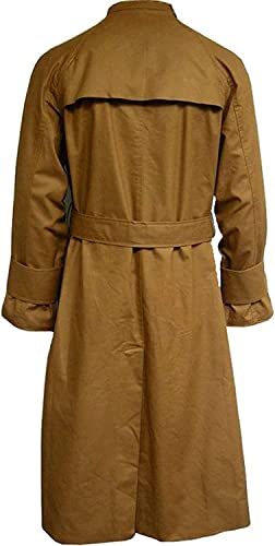 Blade Runner Rick Deckard Trench Coat - Arsia Harrison Ford Runner Brown Cotton Trench Long Coat2