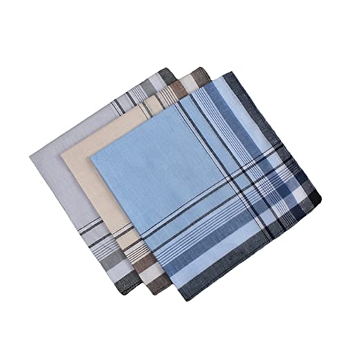 Pañuelos Hombre, Pañuelos de Bolsillo Hombre, Pañuelos de Algodón para Hombre, Pañuelos para Hombres Bolsillos, Suaves y Cómodos, para Boda, Fiesta, Otras Ocasiones, 3 Piezas(38x38 cm) Cover