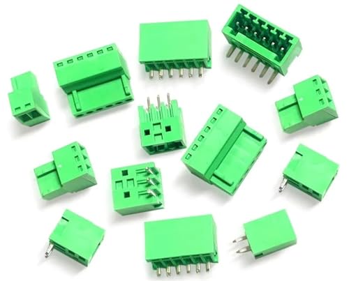 Image of 5Pair 2.54mm 3.5mm 3.81mm 5.08mm PCB Screw Terminal Block 2-12Pin Male Plug Female Socket Pin Header Wire Connector(Plug and Angle,3.81 Pitch 5Pcs,2Pin)
