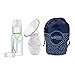 Dr. Brown's 100% Silicone One-Piece Breast Pump, Hands-Free Breast Milk Collector with Anti-Colic Options+ Baby Bottle, 4 oz with Slow Flow Nipple, Travel Lid and Travel Bag