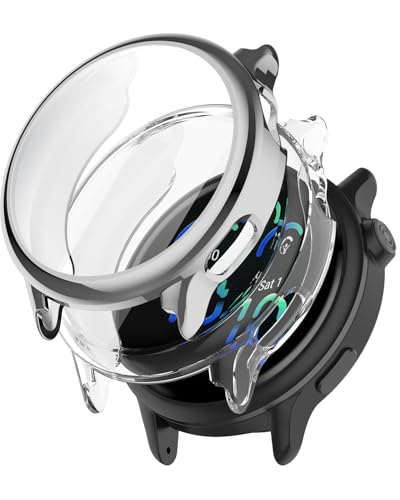 Carcasa Vivoactive 6 para deporte y uso diario con parachoques efecto metal