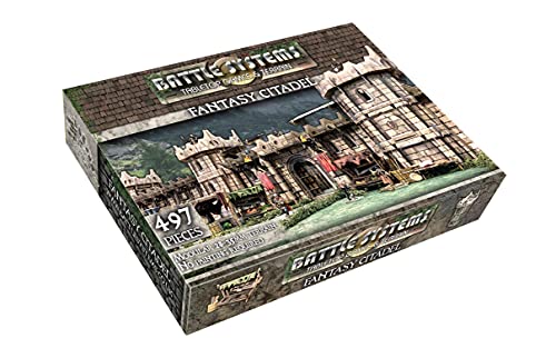 Battle Systems – Modular Fantasy Scenery – Perfect for Roleplaying and Wargames - Multi Level Tabletop Terrain for 28mm Miniatures – Colour Printed Model Diorama – DnD Warhammer (Citadel)