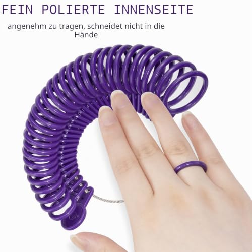 Foto von DoGeek Ringstock Ringmaß Ringmesser Ringdorn Set/UK, EU, USA und Switzerland (Kunststoff)