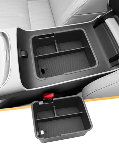 YEE PIN Compatible avec Leapmotor B10 EV SUV 2025 2026 2027 - Boîte de rangement pour console centrale - Accoudoir central - Boîte à gants - Plateau avec tapis antidérapant - Pour accessoires B10 EV