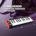 Akai Professional LPK25 - USB MIDI Keyboard Controller with 25 Responsive Synth Keys for Mac and PC, Arpeggiator and Music Production Software,black
