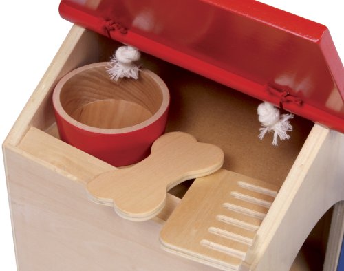 Small Foot Solide Hundehütte aus Holz mit Zwei Weichen Hundebabys, inkl. Fressnapfsmall Foot Company 6115 Solide Hundehütte aus Holz mit Zwei Weichen Hundebabys, inkl. Fressnapf, Kamm, Knochen