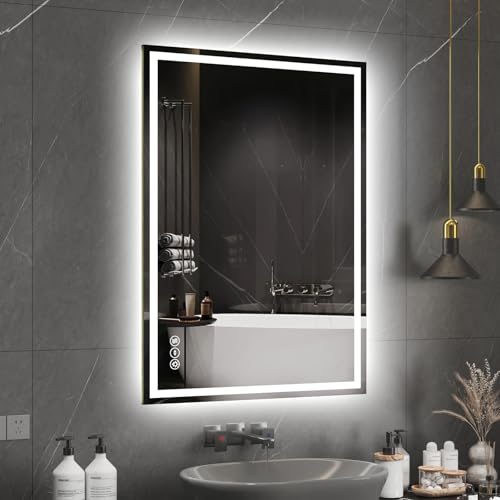 Zeerry LED Bathroom Mirror 20x28 Inch Anti-Fog Bathroom Mirror with