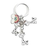 【Matériau durable】Ce porte-clés est fabriqué avec des matériaux durables et de haute qualité. Cadeau d'anniversaire idéal pour les femmes, il séduit par sa praticité et son élégance intemporelle.