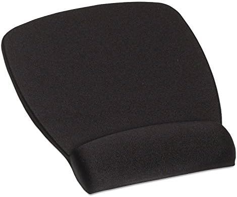 3M Mw209mb Foam Mouse Pad Wrist Rest, Nonskid Base, Black