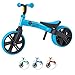 Yvolution Y Velo Junior Toddler Bike | No-Pedal Balance Bike | Ages 18 Months to 4 Years (Blue (New 2020))