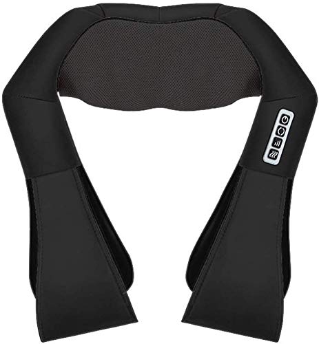 Preisvergleich Produktbild QXXNB Nackenmassagegerät, Elektrische Massagegerät mit Wärmefunktion für Schulter Nacken Rücken, Shiatsu Massagekissen Wärmefunktion Massager, 3D Rotation Masseur Massage für Haus Büro Auto
