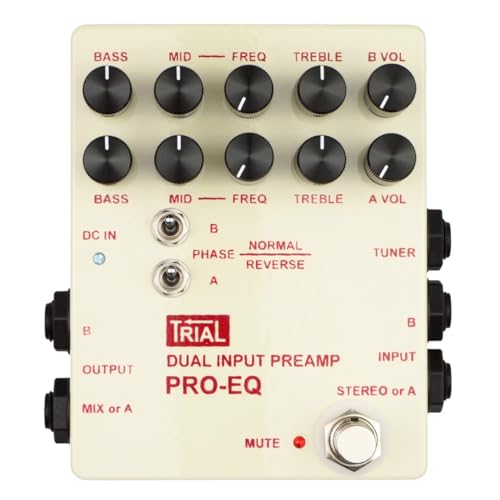 TRIAL DUAL INPUT PREAMP 小型ミキサー アコギプリアンプ TRIAL DUAL INPUT PREAMP 小型ミキサー アコギプリアンプ TRIAL