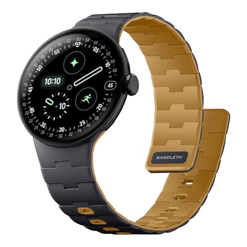 [Bandletic] 2025 新型 Google Pixel Watch バンド - Pixel Watch 1・2・3・4（41mm） 対応 N54磁石バンド マグネット式シリコン 男女兼用 スポーツ用 軽量