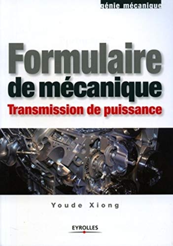 Télécharger Formulaire de mécanique: Transmission de puissance Francais PDF