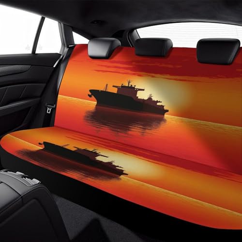 Funda de asiento de coche para perro lavable y protector de asientos traseros para SUV 6