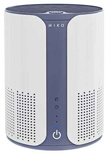 Miko Air Purifier for Home Air Filtration Efficiency, Multiple Speeds, Quiet, H11 True HEPA Filter Removes 99.97% of Hair, Fur, Dust, Bacteria, Viruses, Mold, Pollen, Allergens, Odor, 400 Sqft (Renewed)