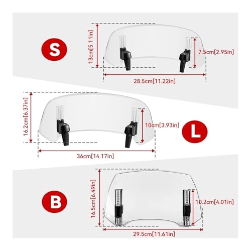 Déflecteur de vent variable haute qualité pour bulle moto - 4