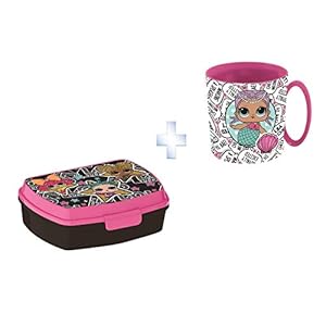 Little Flight LOL Surprise School, zee-mok en box voor school, beker en broodtrommel van hard kunststof