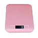 Produktbild starnearby Küchenwaage Digitalwaage Elektronische Waage Profi Digitalwaage digitale Küchenwaage Lebensmittel-Waage mit gehärtetem Glas zum Kochen mit hoher Genauigkeit, großem LCD-Display (Rosa)
