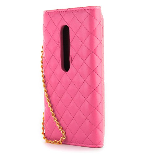 Moto G 3Rd Gen Wallet Case, Coveron® [Clutchcase Series] Phone Cover Purse + Lcd + Mirror Handbag Carrying Case For Motorola Moto G 3Rd Generation 2015 - Pink #TOP2