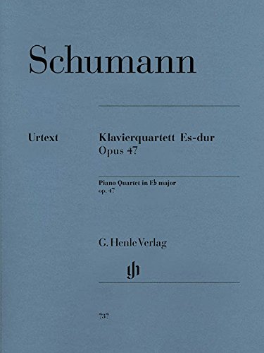 Schumann: Piano Quartet in E flat major Op.47 (Score & Parts), Henle Urtext HN737