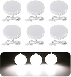 LE LED Under Cabinet Lighting Fixtures, Puck Lights Kit, 1020 Lumens, 5000K Daylight