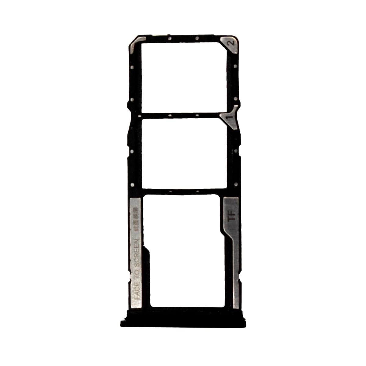 Tiroir Support Carte Double SIM + MicroSD Pour Xiaomi Mi A1 - Noir - Avec Outil D'extraction
