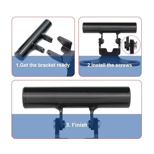 Support guidon moto Triumph Rocket 3 fixation GPS noir support téléphone 2022 - 6