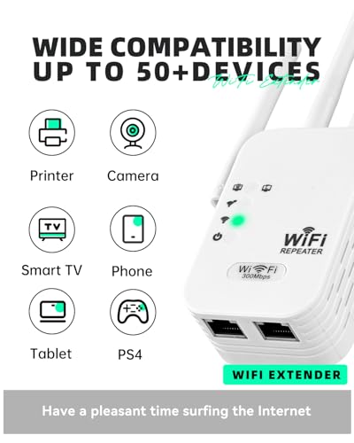 Image of 2025 WiFi Extenders Signal Booster for Home Long Range Up to 9800 sq. ft & 40 Devices, WiFi Extender Signal Booster, Quick Setup-Medium, Internet Repeater, WiFi Extender