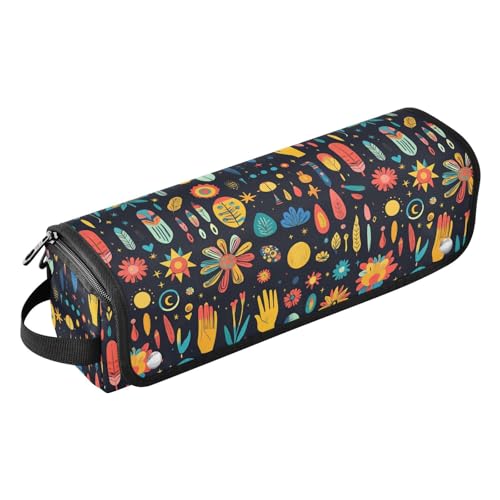 Bolsa de viaje resistente al calor Shapes Marble para herramientas de cabello, organizador portátil para planchas, rizadores y accesorios de cuidado capilar miniatura 1