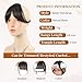 pretelytiti Bangs Hair Clip in Bangs Fringe with Temples Hairpieces for Women Hair Bangs Extension for Daily Wear (Natural black#)
