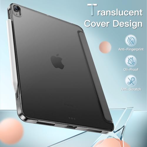 Image of JETech Cover Case for iPad Air 13-Inch M4 /M3 /M2 (2026 /2025 /2024), Slim Stand Hard Back Shell Smart Cover with Auto Wake /Sleep (Space Gray)