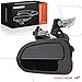 A-Premium Rear Left Driver Side Exterior Door Handle Compatible with Honda Accord 1998 1999 2000 2001 2002, Smooth Black, Replace# 72680-S84-A11, 72680-S86-K11